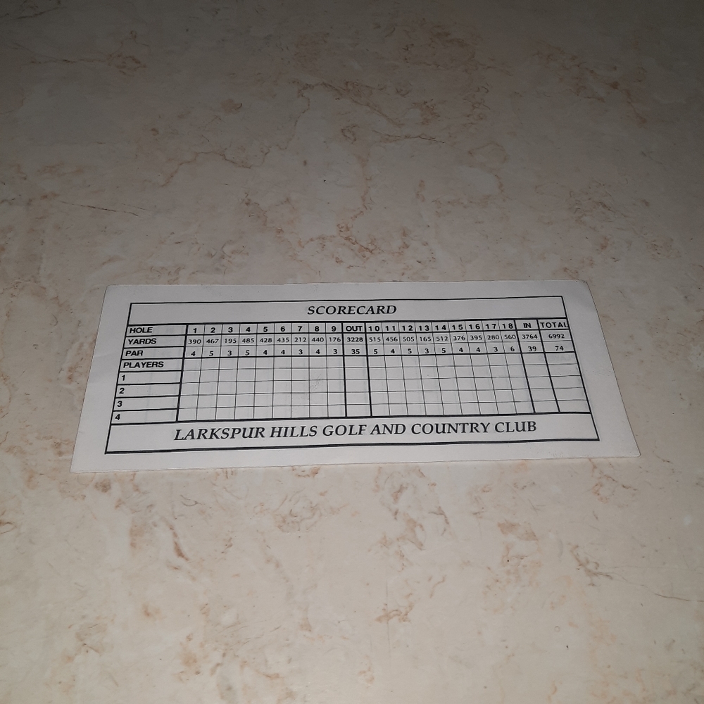 Vintage 1990 Golf By Rules Game Replacement Piece